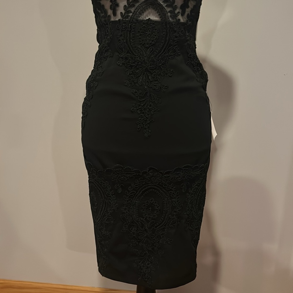 Lulu's Black Lace See Through Bodycon Dress - Picture 2 of 10